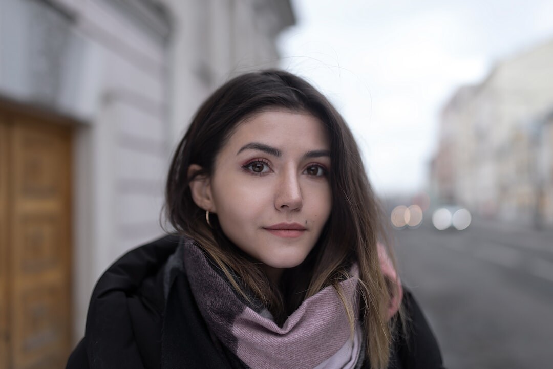 Studio portrait of a Swiss female investigative journalist