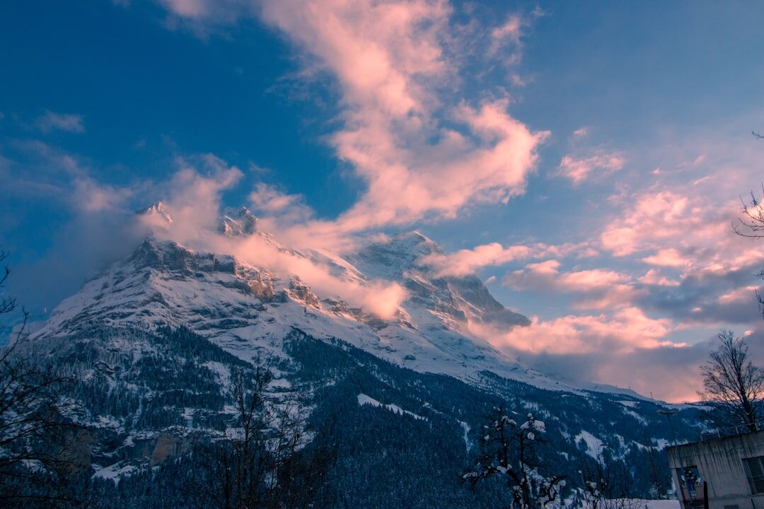 swiss alps at dawn