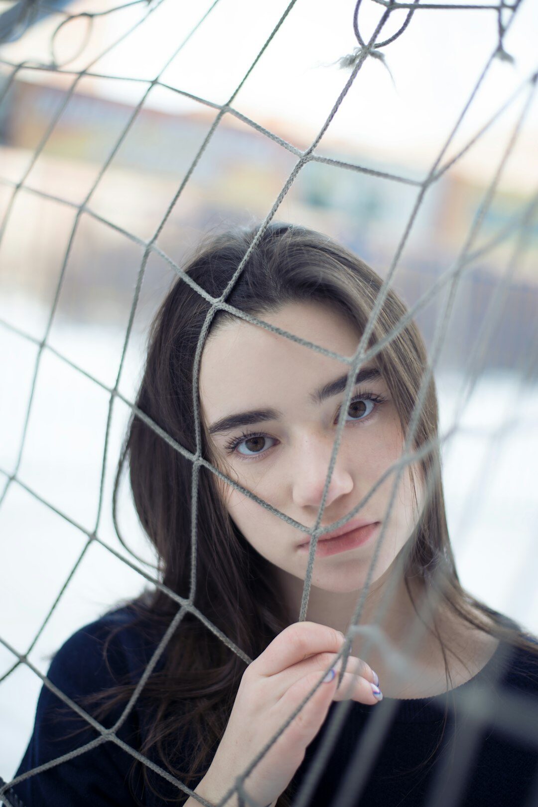 Studio portrait of a young Swiss female reporter