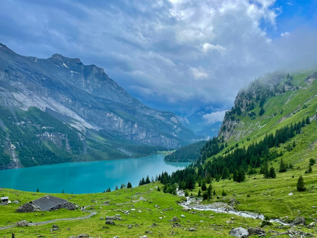 mountain lake switzerland