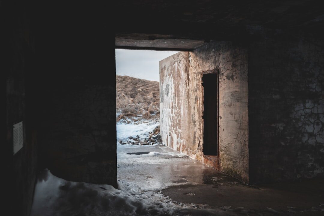 swiss mountain bunker entrance